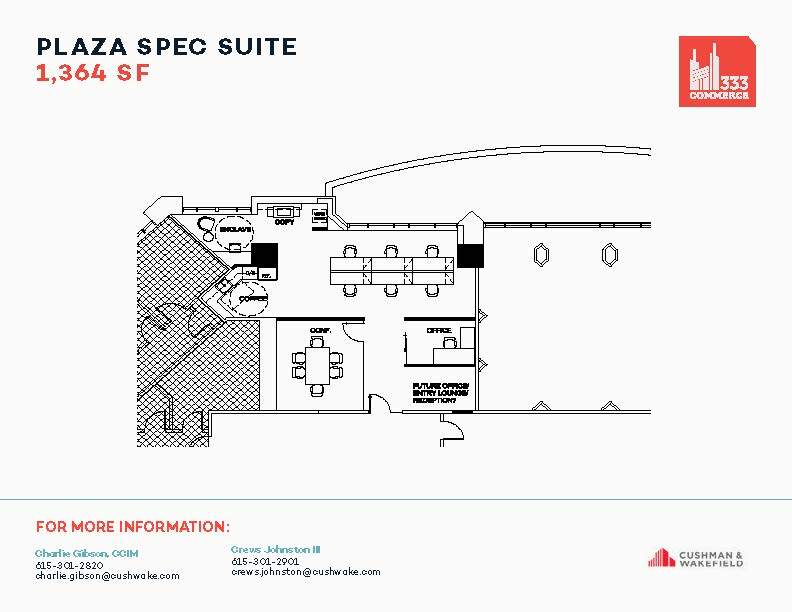 333 Commerce St, Nashville, TN for lease Floor Plan- Image 1 of 1