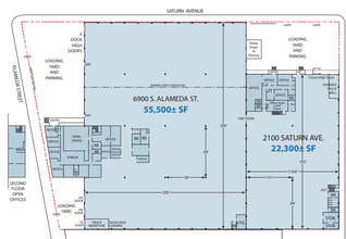 2100 Saturn Ave, Huntington Park, CA for lease Floor Plan- Image 2 of 2