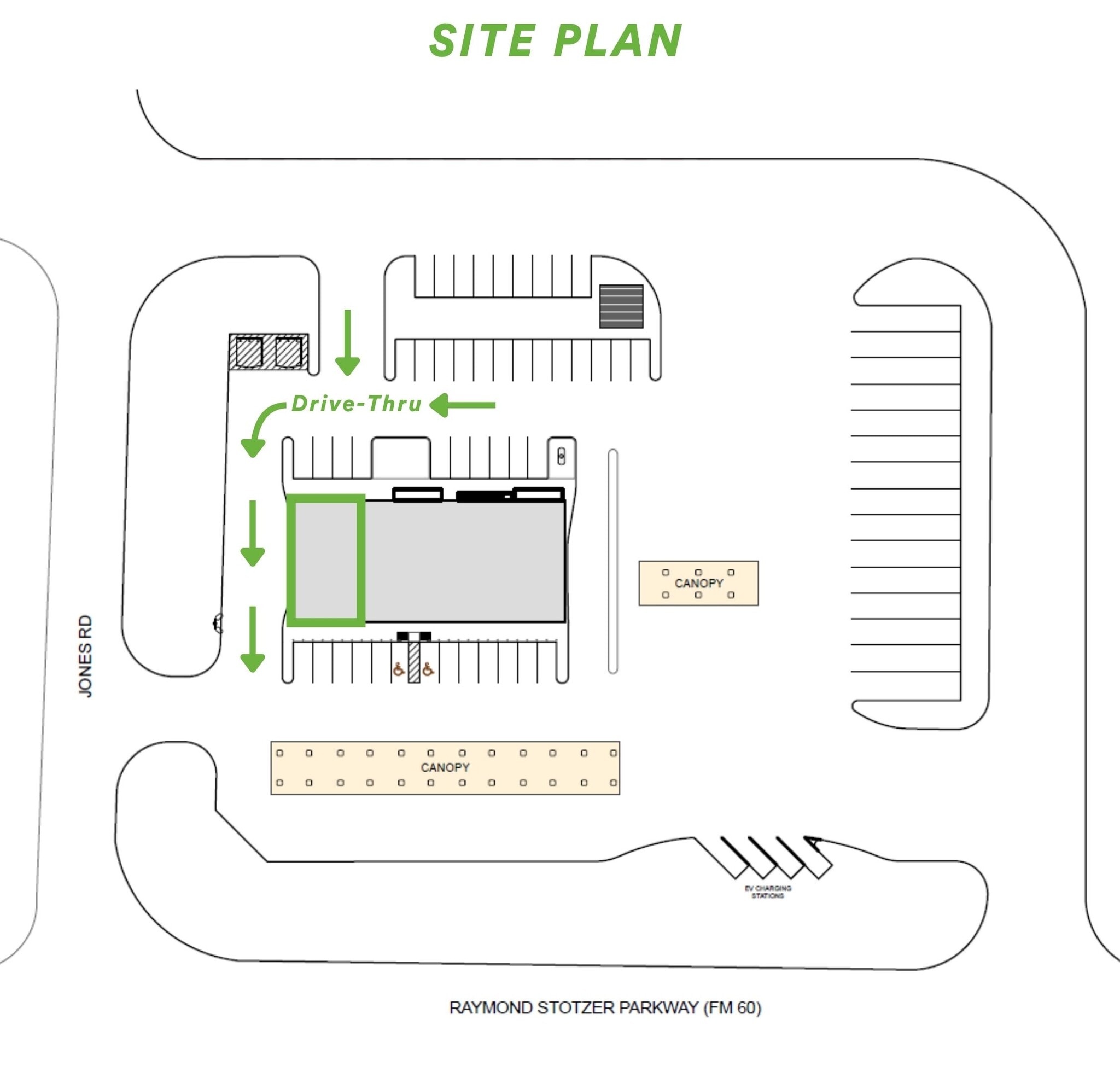 5744 Raymond Stotzer Pky, College Station, TX for lease Site Plan- Image 1 of 2