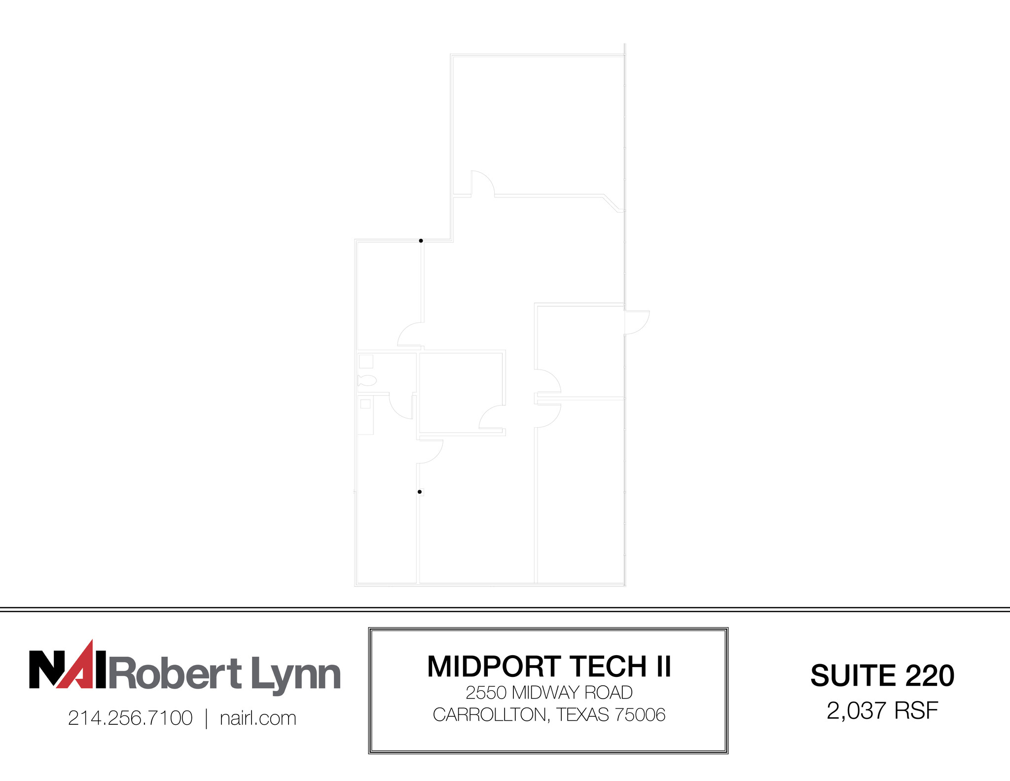 2550 Midway Rd, Carrollton, TX for lease Floor Plan- Image 1 of 2