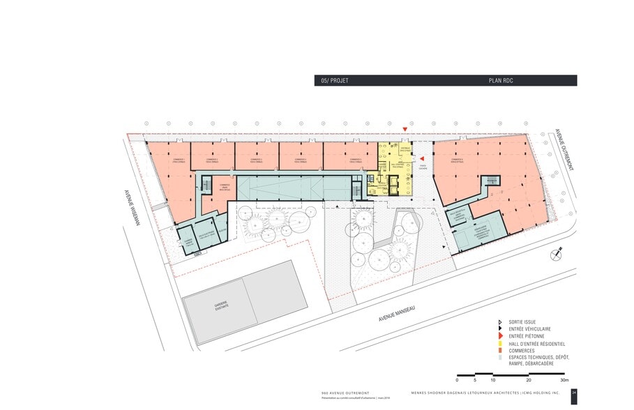 1300 Av Thérèse-Lavoie-Roux, Outremont, QC for lease - Site Plan - Image 3 of 5