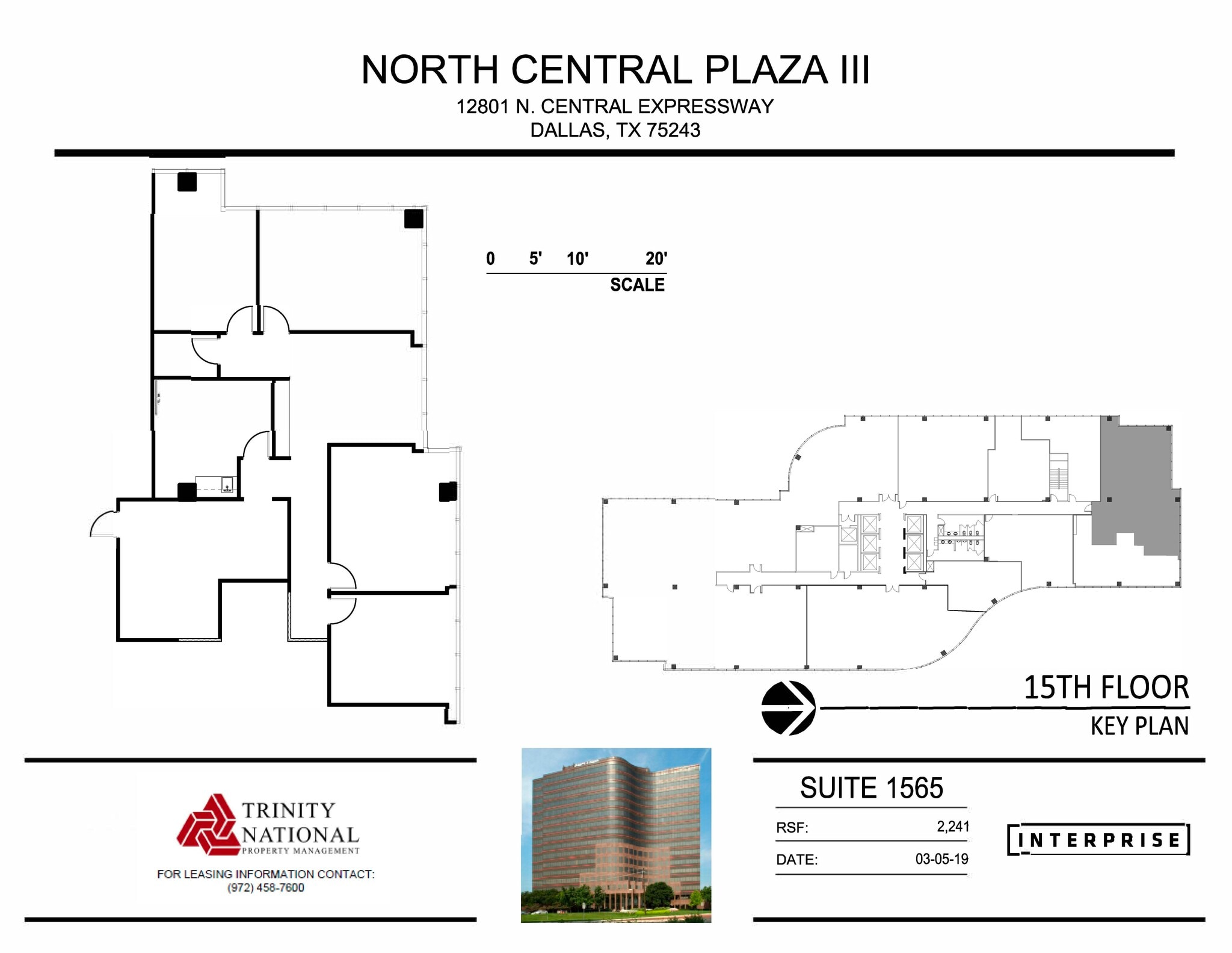 12801 N Central Expy, Dallas, TX for lease Floor Plan- Image 1 of 1