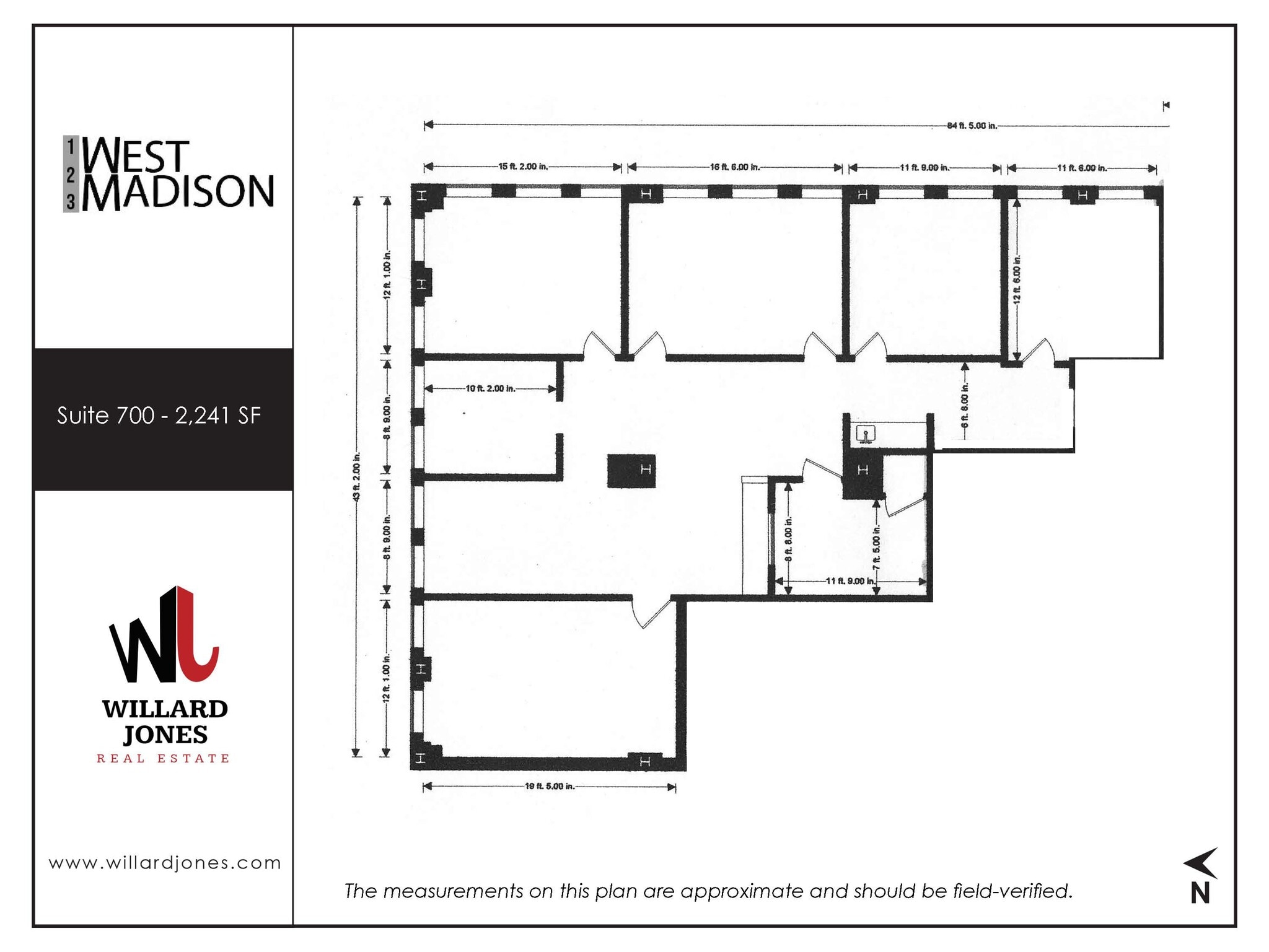 123 W Madison St, Chicago, IL for lease Floor Plan- Image 1 of 1