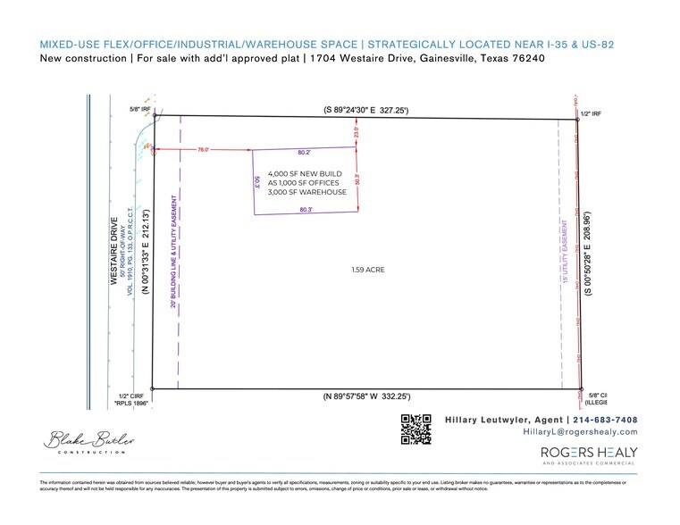 1704 Westair, Gainesville, TX for lease - Site Plan - Image 2 of 35