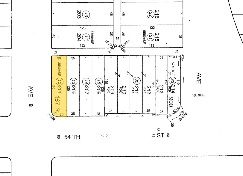 5350 2nd Ave, Los Angeles, CA for sale - Plat Map - Image 1 of 1