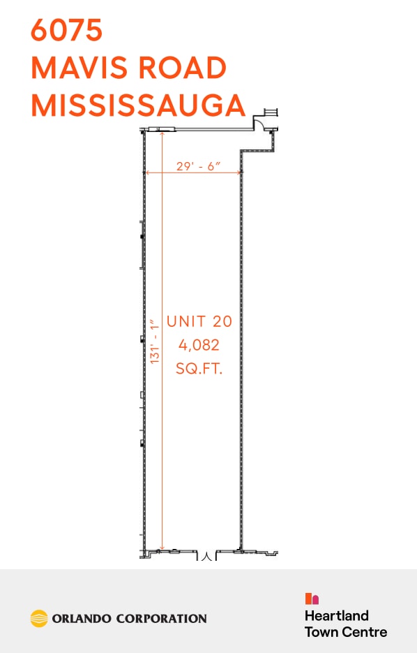 6075 Mavis Rd, Mississauga, ON for lease Floor Plan- Image 1 of 2