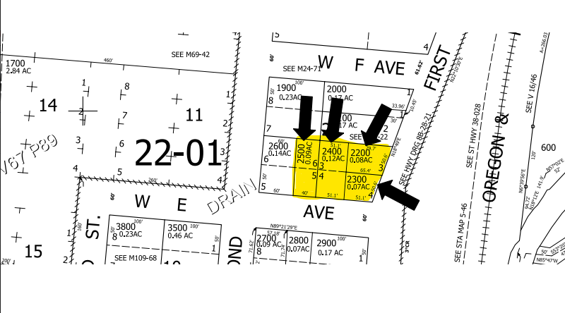 517 First St, Drain, OR for sale - Plat Map - Image 2 of 5