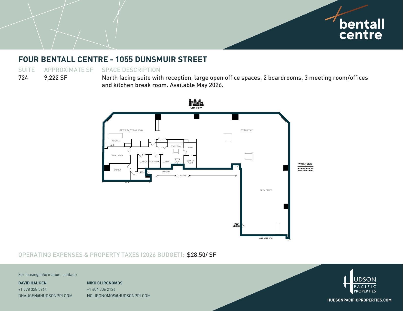 1055 Dunsmuir St, Vancouver, BC for lease Floor Plan- Image 1 of 1