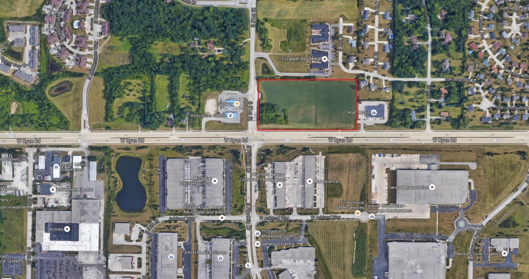 5012 W Ryan Rd, Franklin, WI for sale Aerial- Image 1 of 1