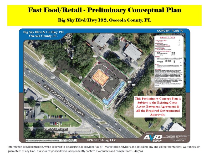 E Irlo Bronson Hwy, Kissimmee, FL for sale - Aerial - Image 2 of 2