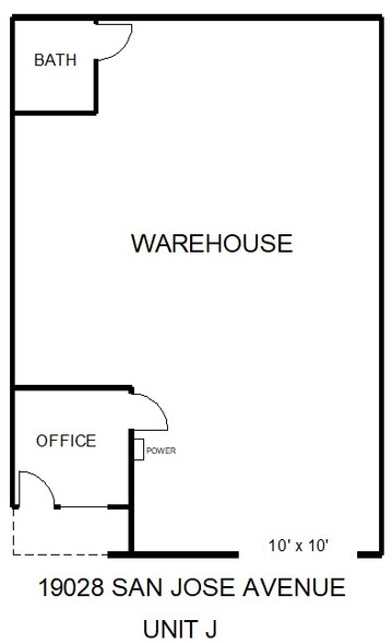 19028 E San Jose Ave, City Of Industry, CA for lease - Floor Plan - Image 2 of 6