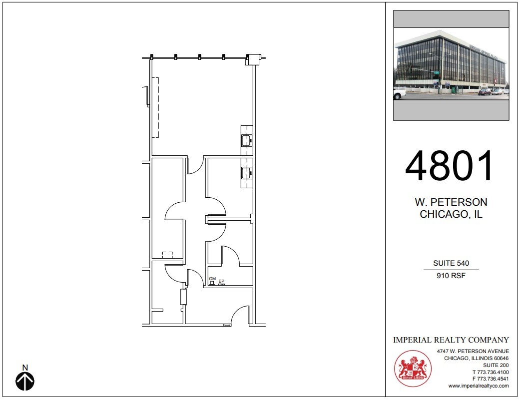 4801 W Peterson Ave, Chicago, IL for lease Floor Plan- Image 1 of 5