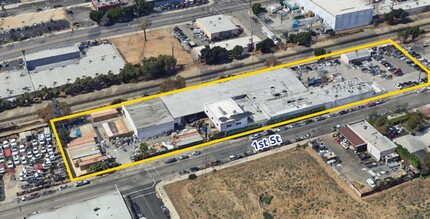 1516-1530 1st St, San Fernando, CA - aerial  map view