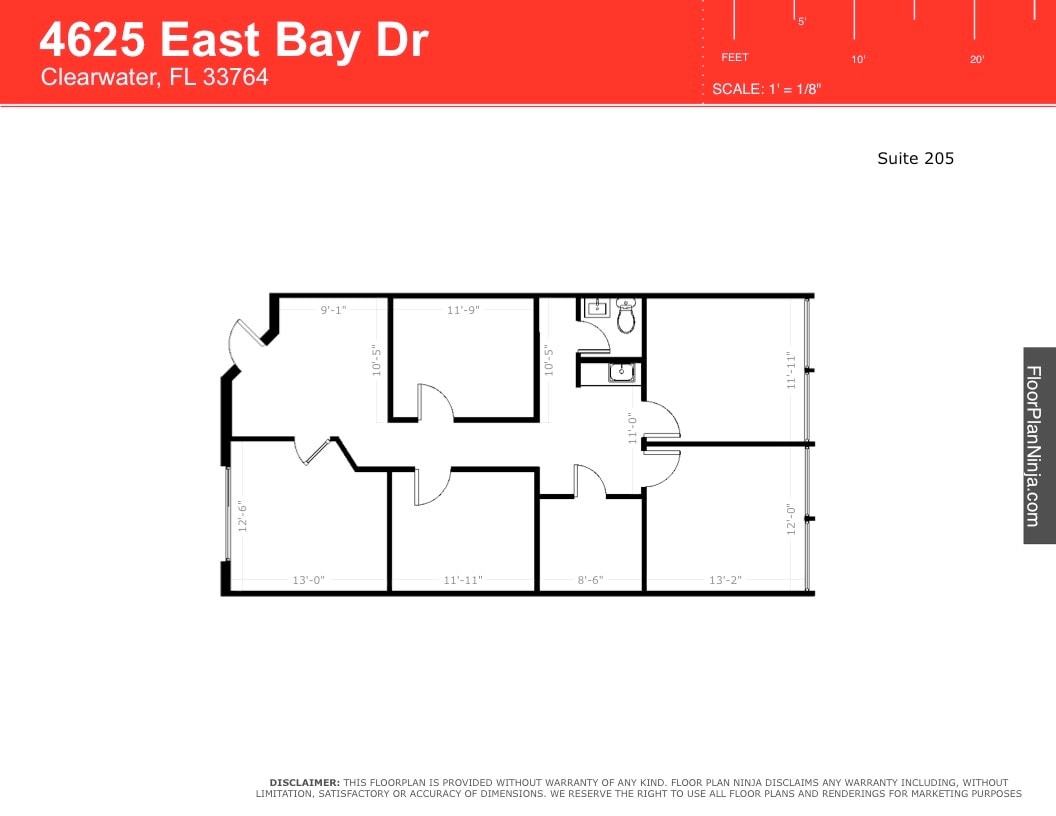 4625 East Bay Dr, Clearwater, FL for lease Floor Plan- Image 1 of 6