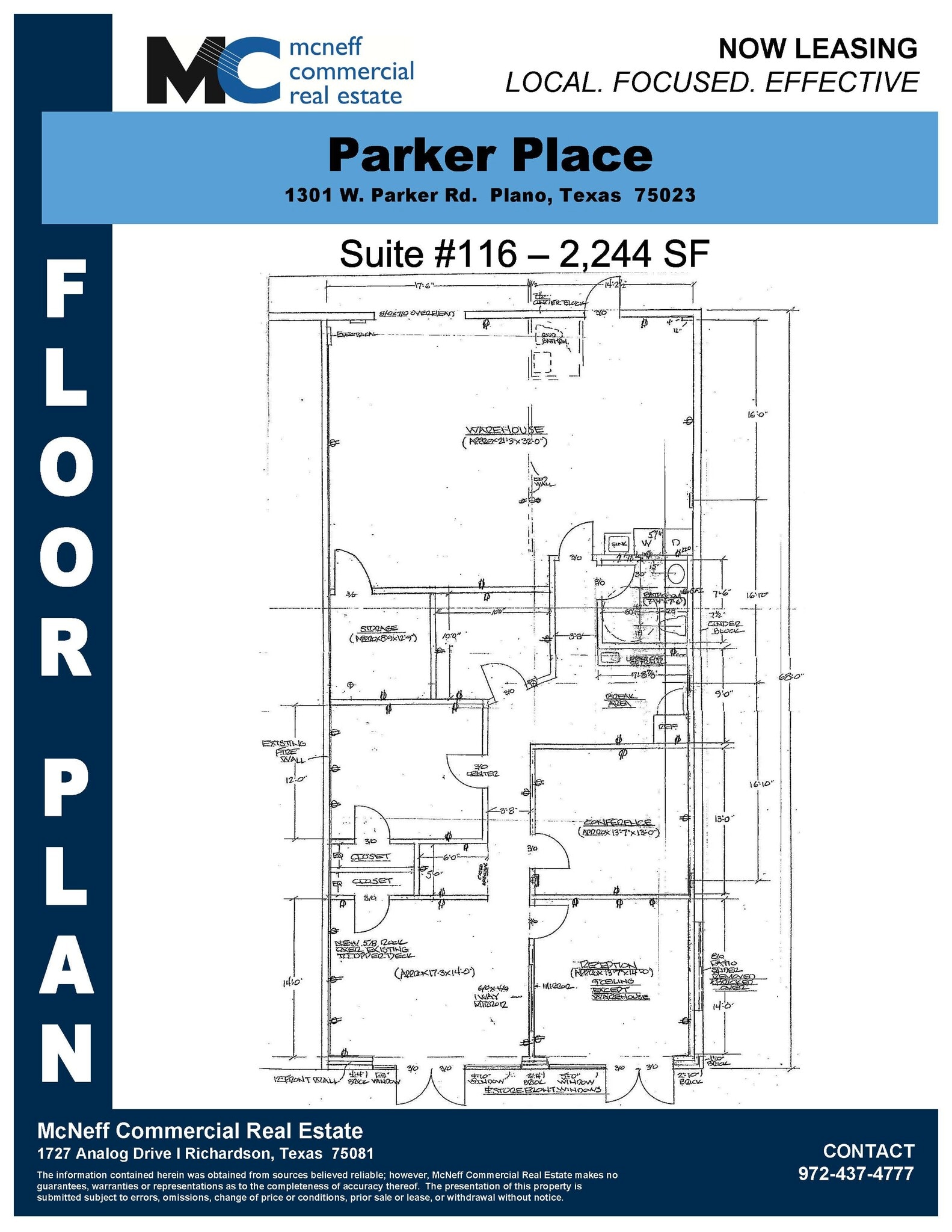 1301 W Parker Rd, Plano, TX for lease Floor Plan- Image 1 of 1