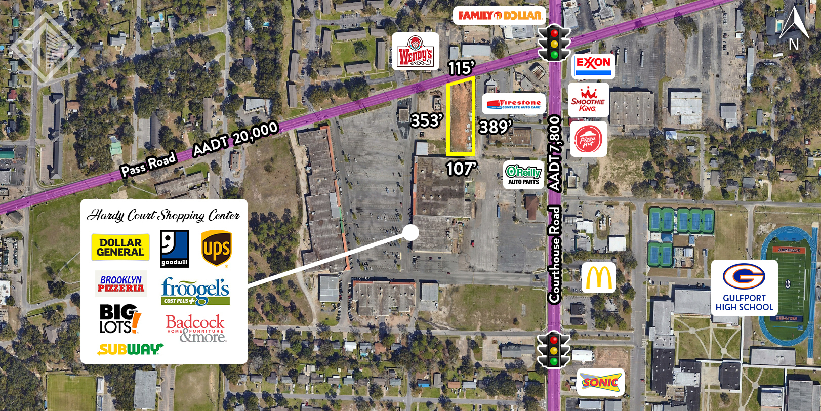 9 Pass Rd, Gulfport, MS 39507 - RETAIL SITE ADJACENT HARDY CT. SHOPPING ...