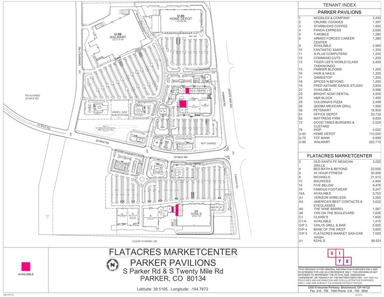 11183 S Parker Rd, Parker, CO for lease - Site Plan - Image 1 of 6