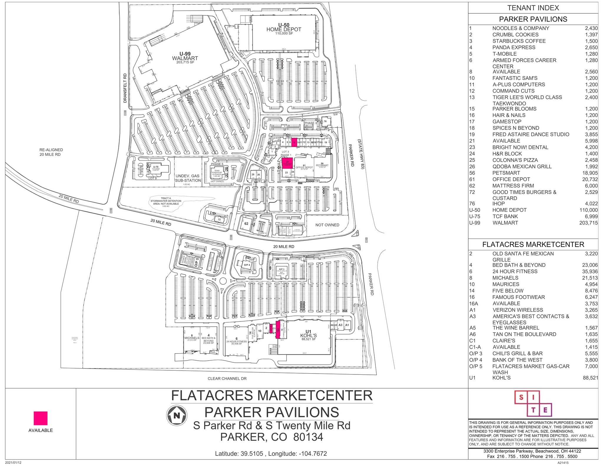 11183 S Parker Rd, Parker, CO for lease Site Plan- Image 1 of 7