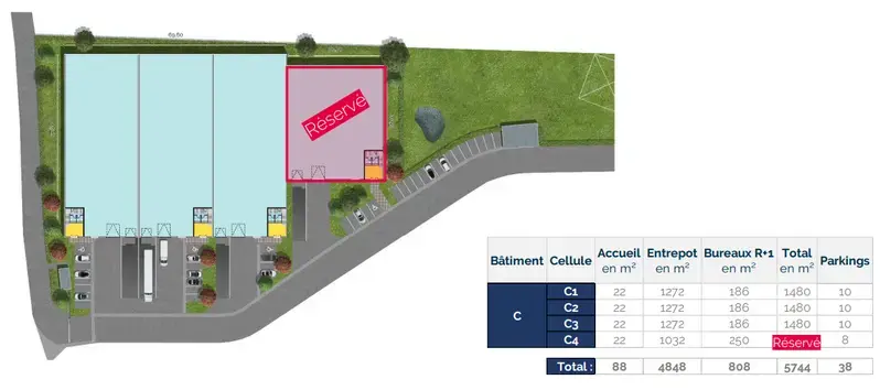 Industrial in Persan for sale - Site Plan - Image 3 of 4