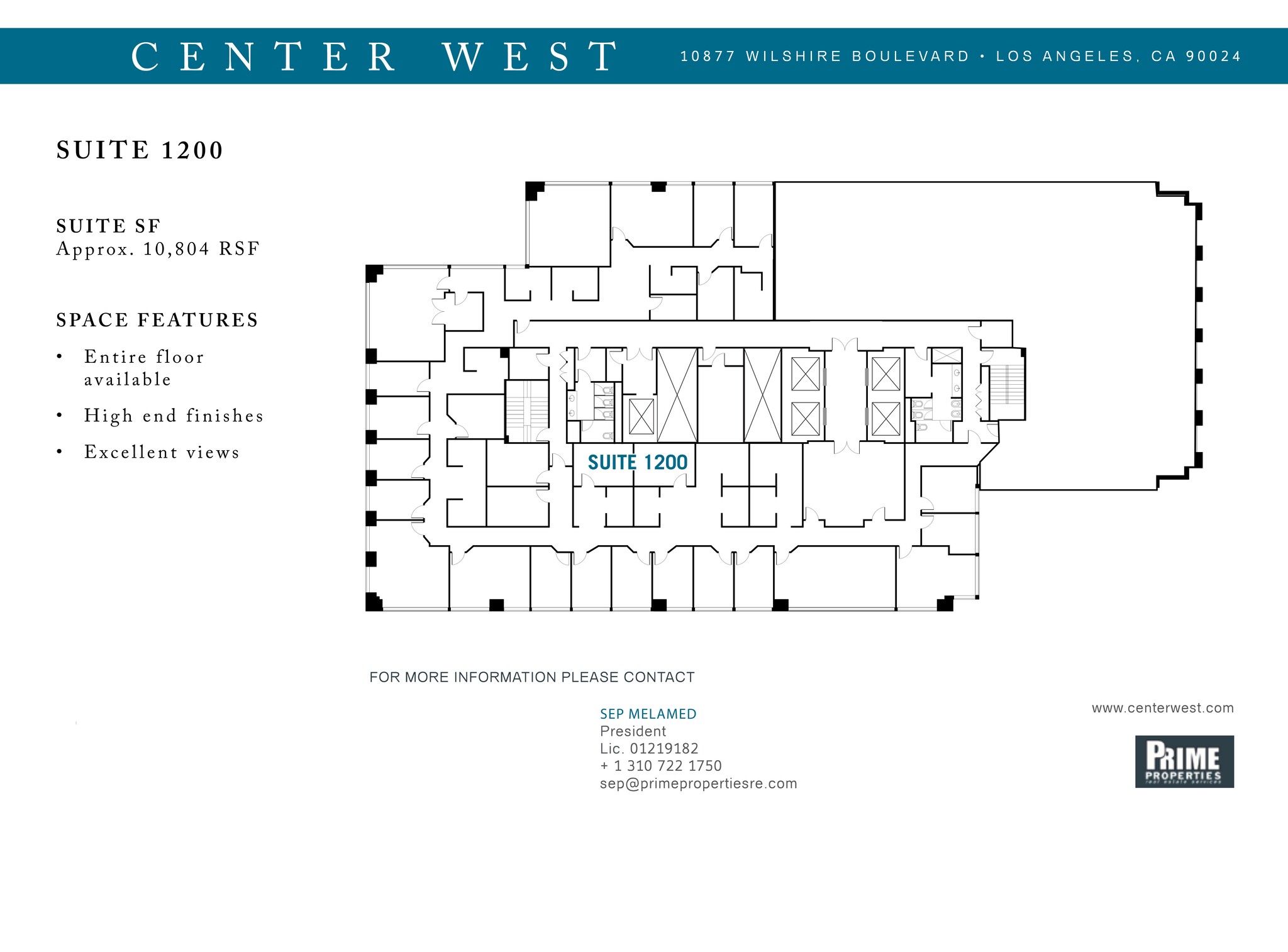 10877 Wilshire Blvd, Los Angeles, CA for lease Site Plan- Image 1 of 1