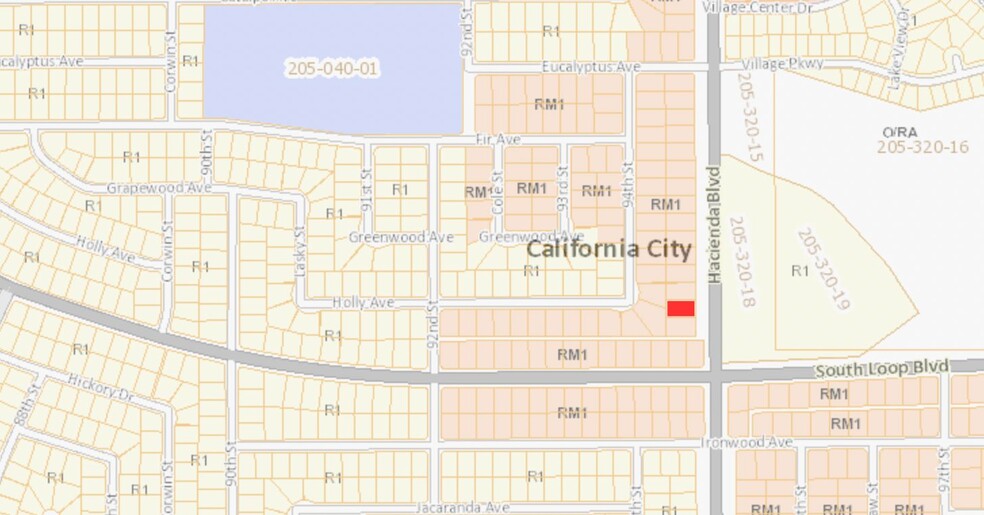 Hacienda Blvd & S Loop blvd, California City, CA for sale - Plat Map - Image 2 of 2