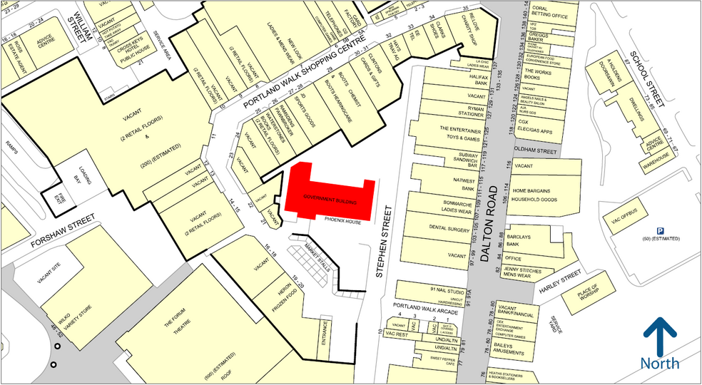 35 Portland Walk, Barrow In Furness for lease - Goad Map - Image 2 of 2