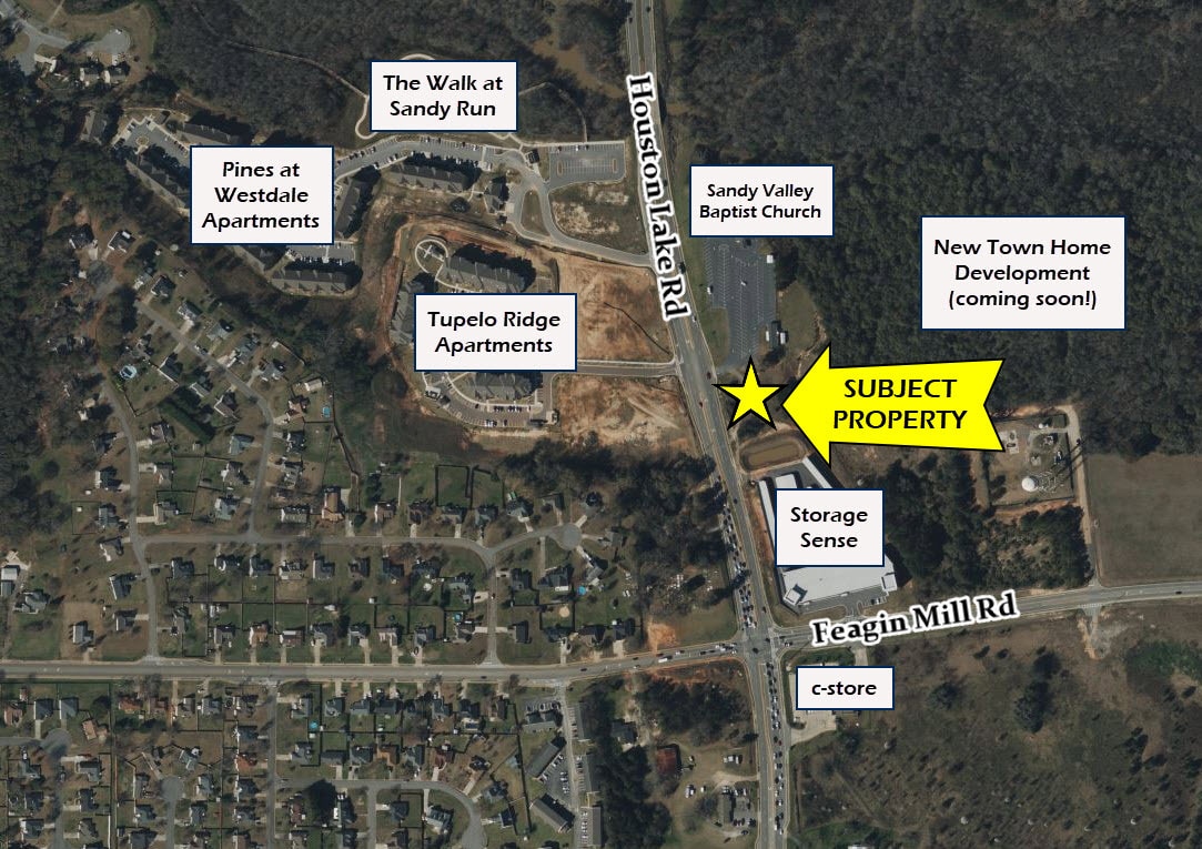 Houston Lake, Warner Robins, GA 31088 Planned Development Site