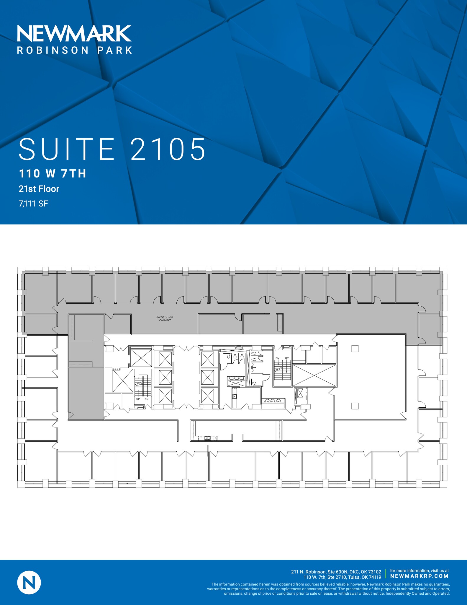 110 W 7th St S, Tulsa, OK for lease Site Plan- Image 1 of 1