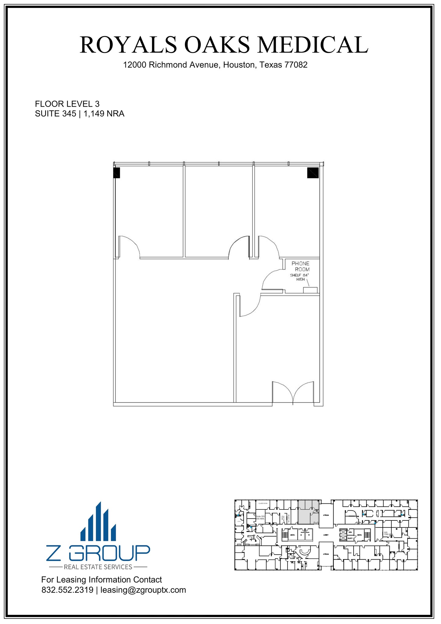 12000 Richmond Ave, Houston, TX for lease Site Plan- Image 1 of 1