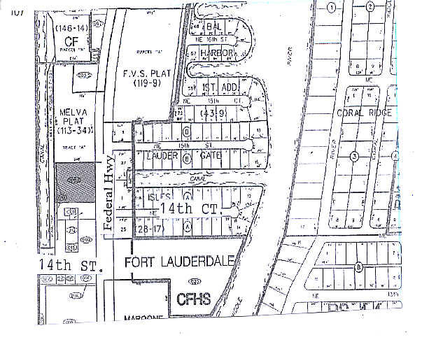 1431 N Federal Hwy, Fort Lauderdale, FL for sale Plat Map- Image 1 of 1
