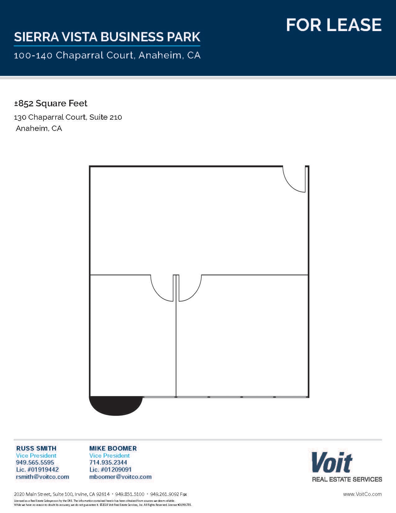 130 Chaparral Ct, Anaheim, CA for lease Floor Plan- Image 1 of 1