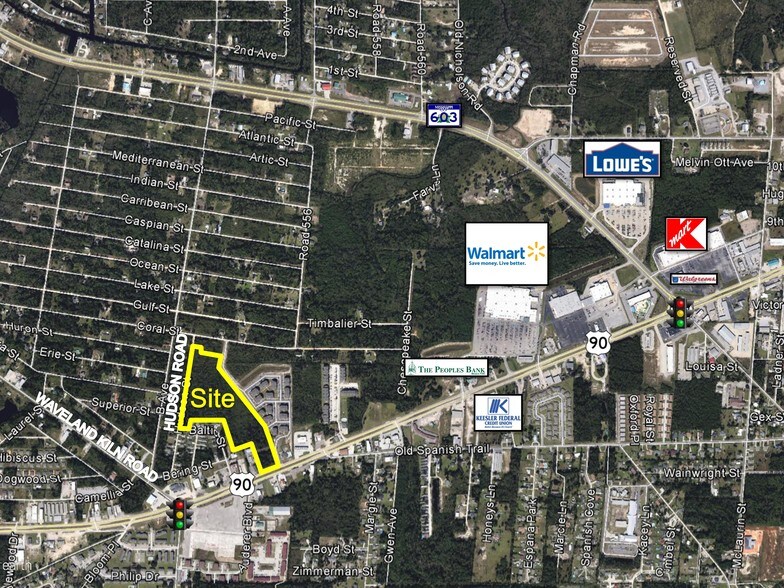 North Side Of Hwy 90 & East Side Of Baltic Street, Waveland, MS 39576