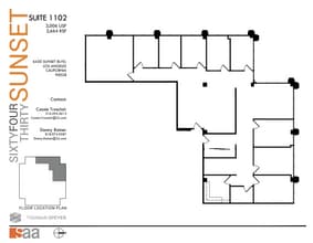 6430 W Sunset Blvd, Los Angeles, CA for lease Floor Plan- Image 1 of 1