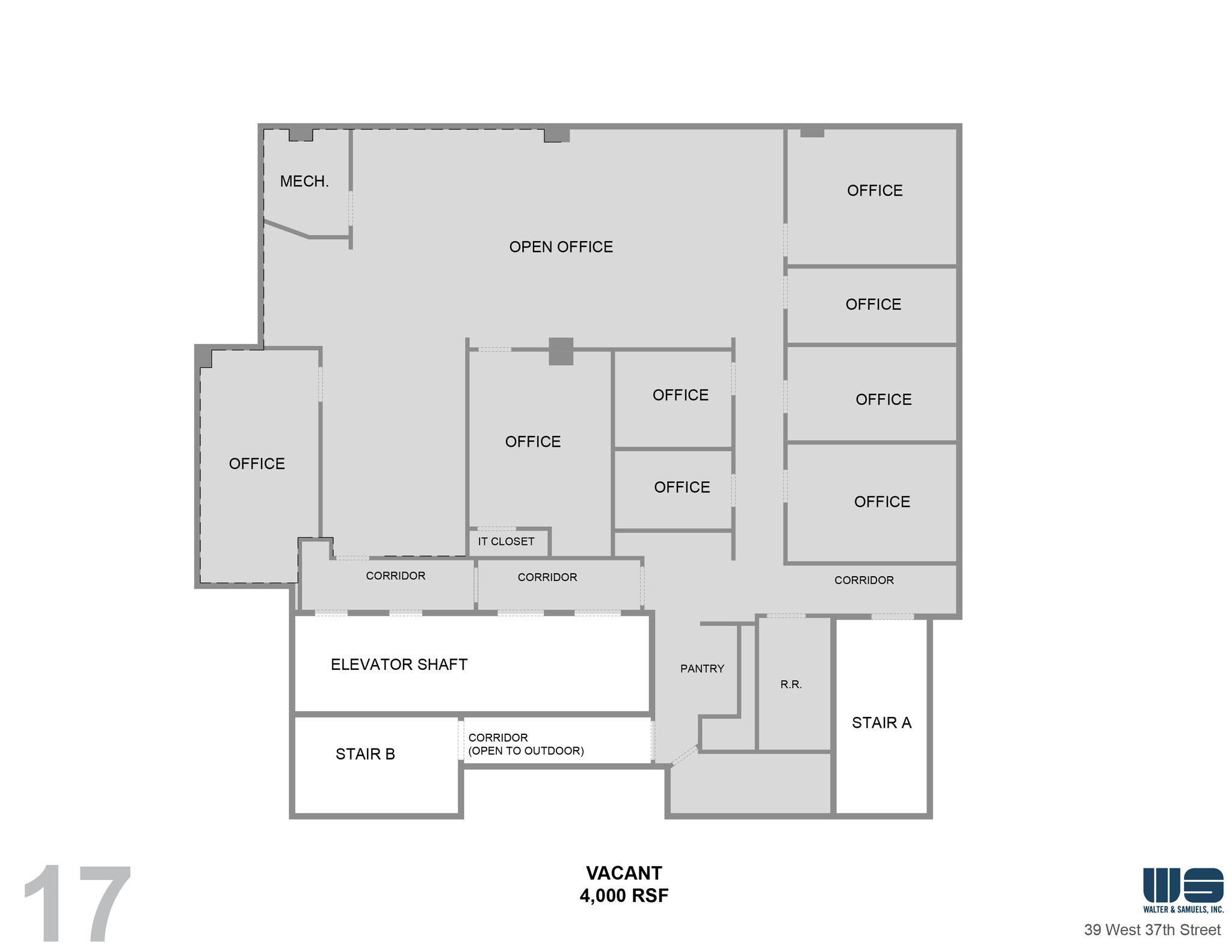 39-43 W 37th St, New York, NY for lease Floor Plan- Image 1 of 5