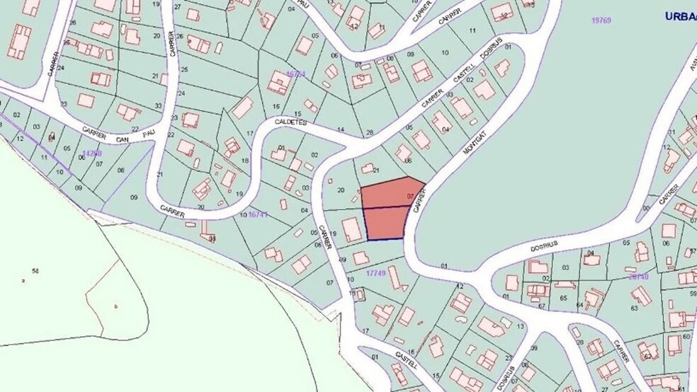 Carrer Montgat, 9, Dosrius, Barcelona for sale - Site Plan - Image 3 of 3