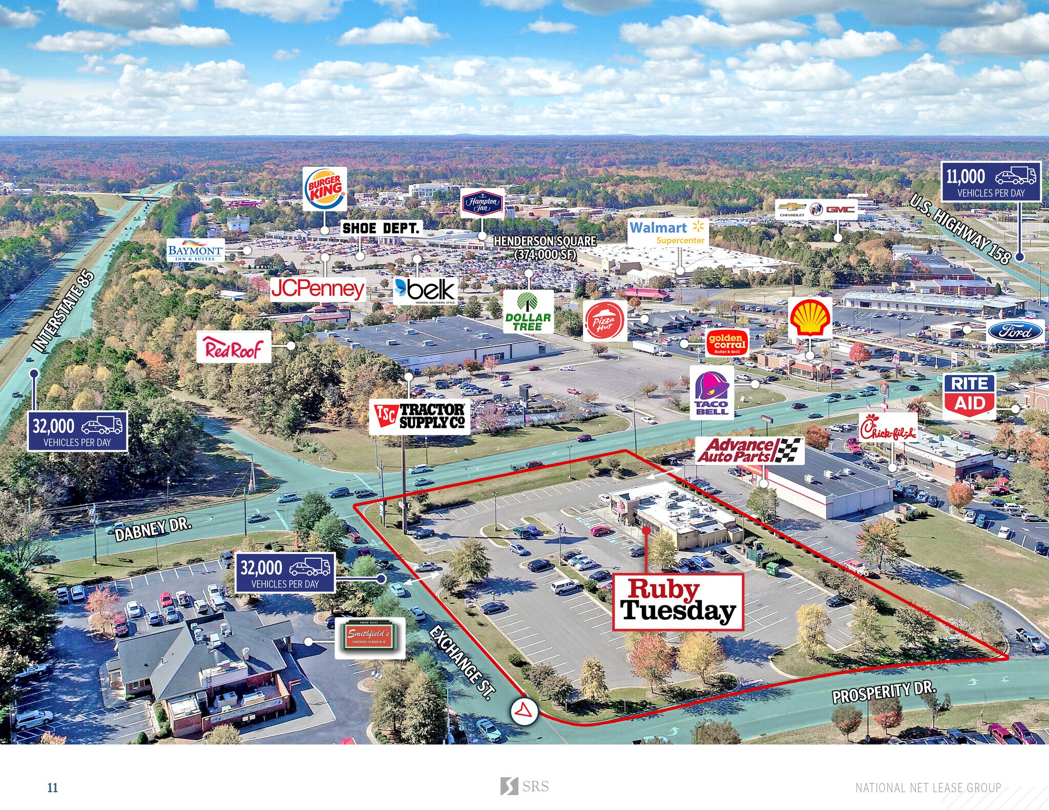 101 Exchange St, Henderson, NC 27536 Ruby Tuesday Corp Abs NNN w
