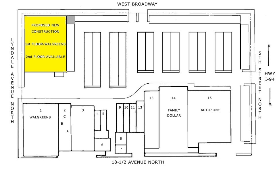 627 W Broadway Ave, Minneapolis, MN for lease - Site Plan - Image 2 of 5
