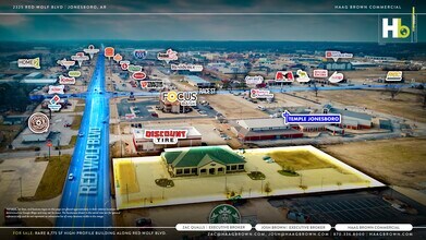 2325 Red Wolf Blvd, Jonesboro, AR - AERIAL map view - Image1