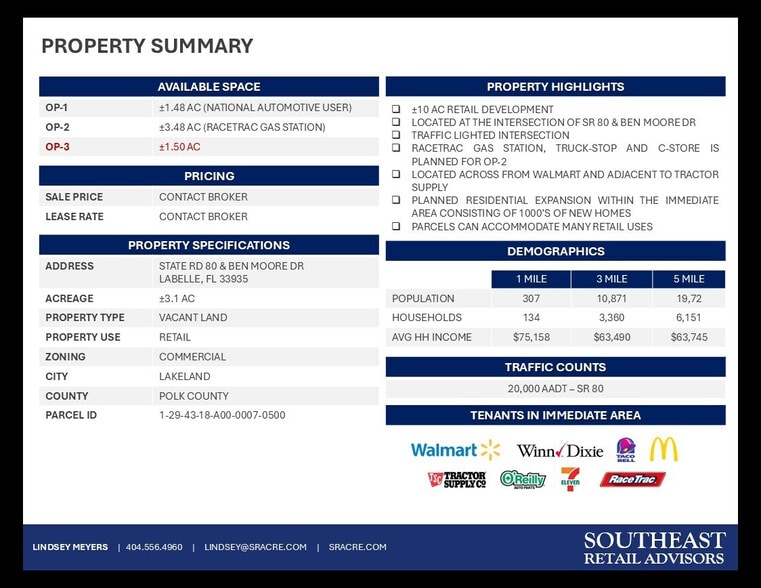 SR 80 & Ben Moore Dr, LaBelle, FL for lease - Building Photo - Image 2 of 6