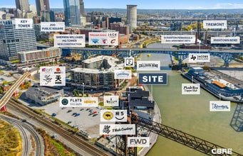 1048-1052 Old River Rd, Cleveland, OH - AERIAL  map view - Image1