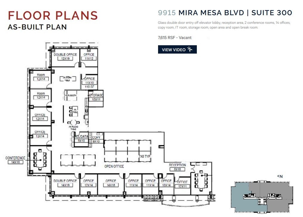 9915 Mira Mesa Blvd, San Diego, CA for lease Floor Plan- Image 1 of 1
