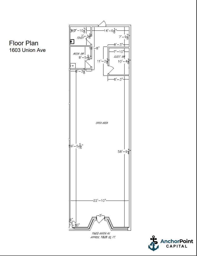 1603 Union Ave, Memphis, TN for lease Floor Plan- Image 1 of 1