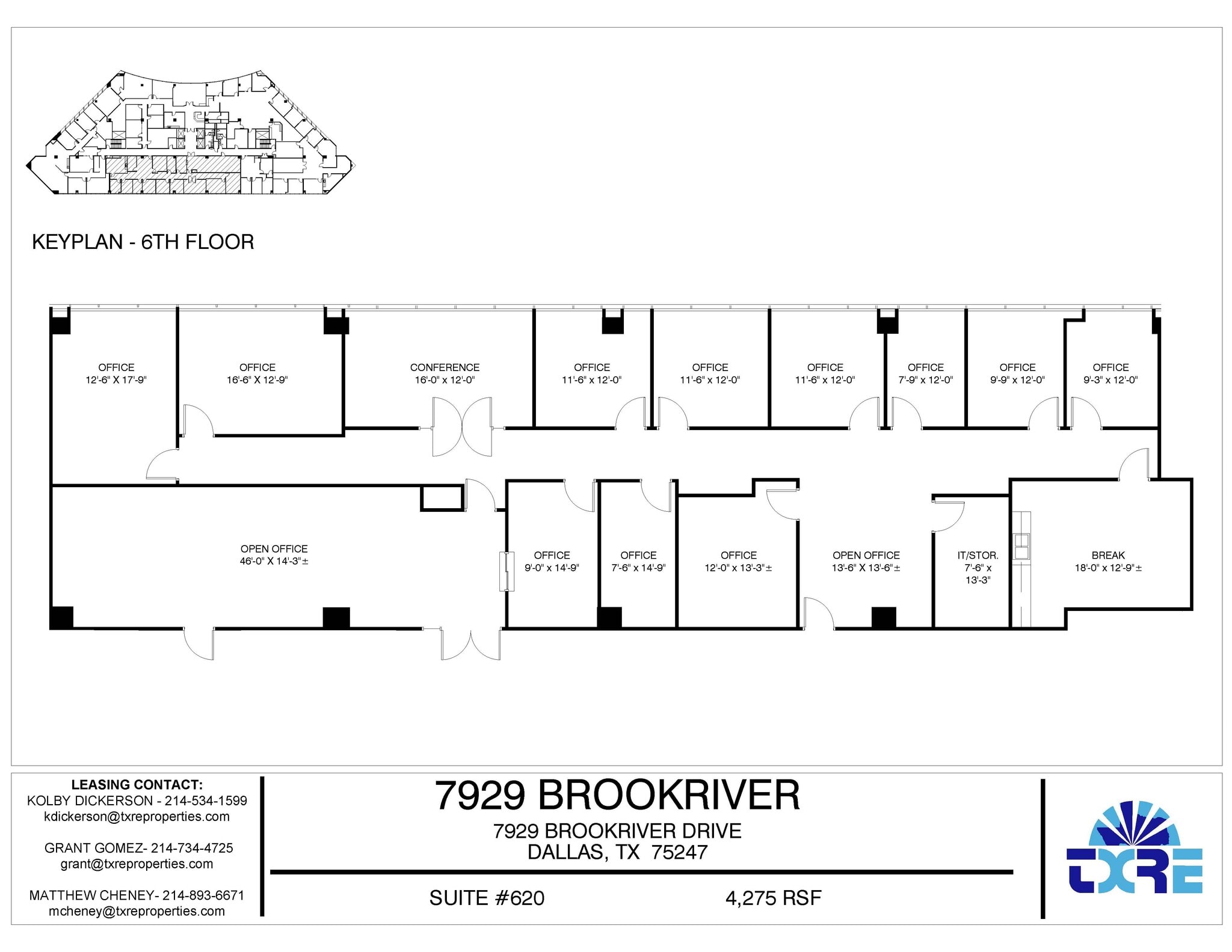 7929 Brookriver Dr, Dallas, TX for lease Floor Plan- Image 1 of 1