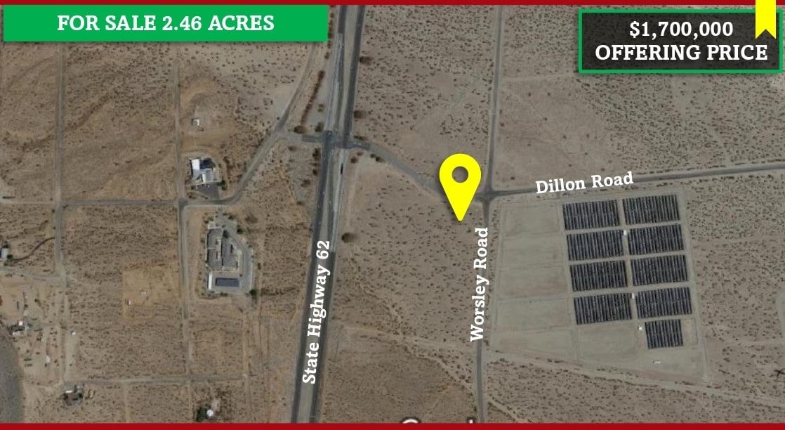 Worsley Rd, North Palm Springs, CA for sale Primary Photo- Image 1 of 1