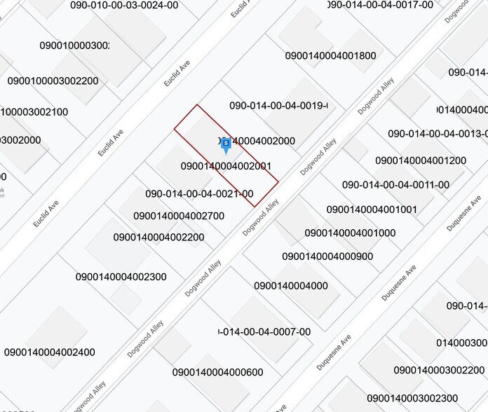 424 Euclid Ave, Canonsburg, PA for sale - Plat Map - Image 2 of 2