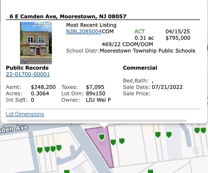 6 E Camden Ave, Moorestown, NJ, 08057 portfolio of 2 properties for sale on LoopNet.com - Building Photo - Image 2 of 16