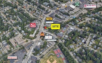 1942 Centre St, West Roxbury, MA - AERIAL  map view