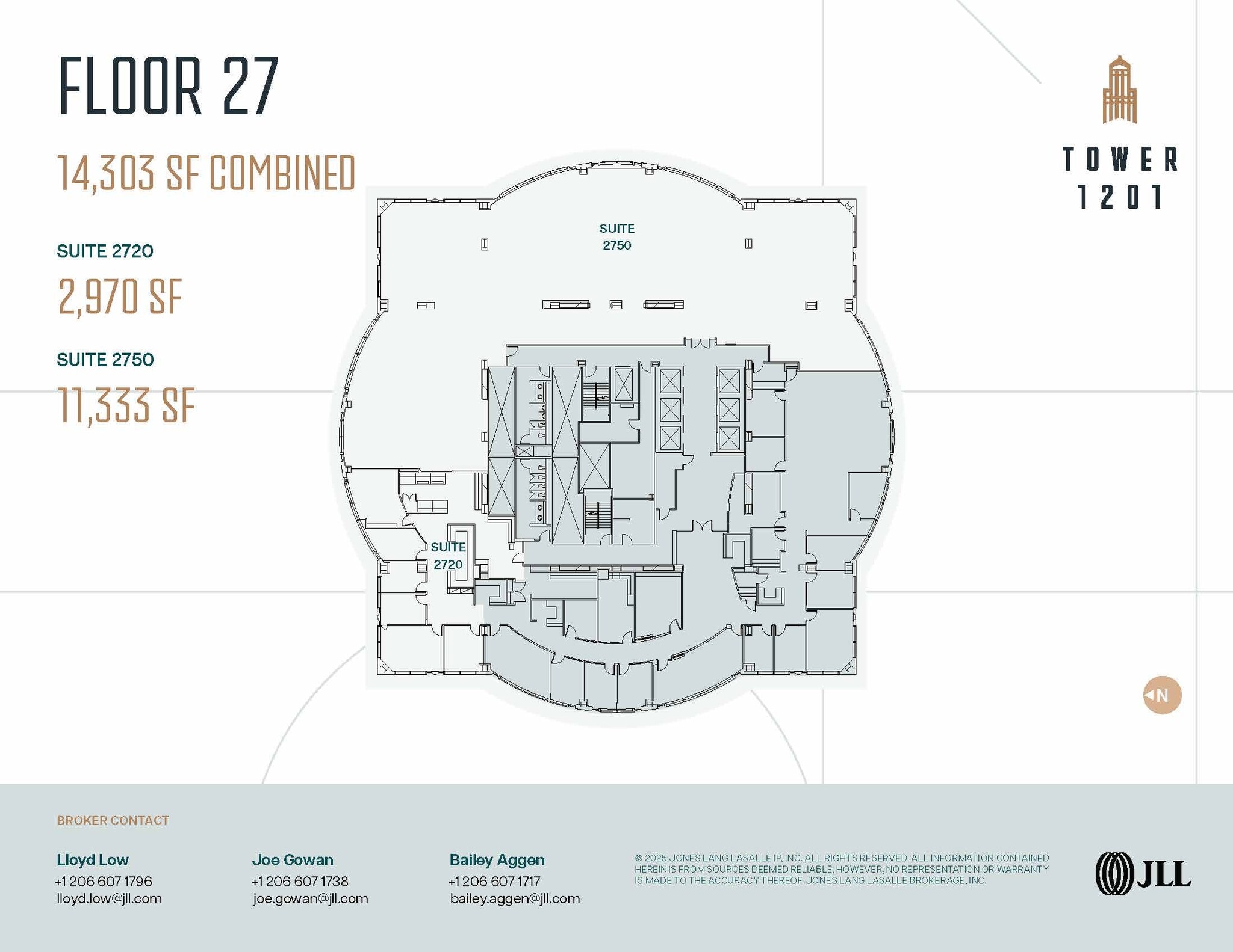 1201 3rd Ave, Seattle, WA for lease Floor Plan- Image 1 of 2