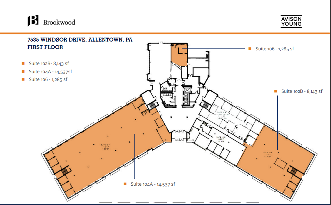 7535 Windsor Dr, Allentown, PA for lease Floor Plan- Image 1 of 1