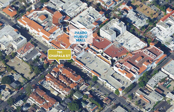 791 Chapala St, Santa Barbara, CA - aerial  map view